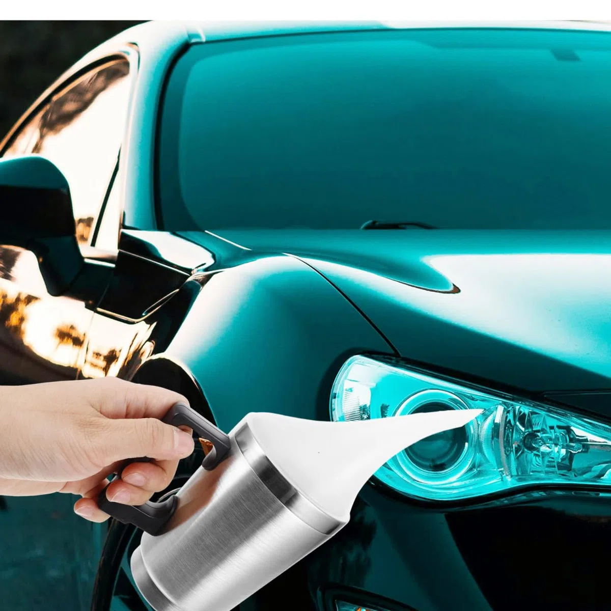 IMIKEYA Reparación De Faros De Coche Kit De Copa y Embudo para Restaurar Faros Herramienta De Reparación De Rayones De Vidrio para Renovar y Limpiar Lentes Automóviles