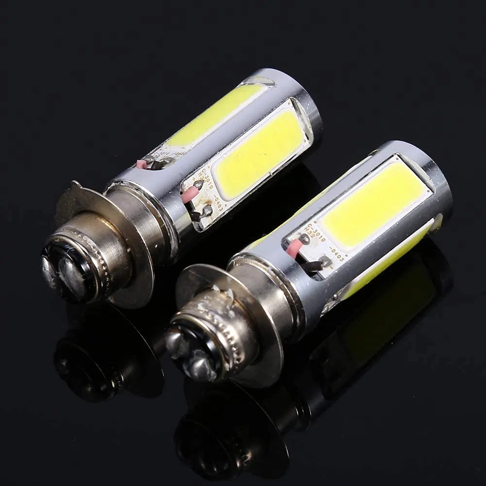 EBTOOLS para suzuki ltz bombilla LED para 12v30/30w hs/p15d-25-1 12V bombillas, 2x 6000K H6M COB LED blanco color bicicleta/ATV bombilla de luz antiniebla (PX15d P15D25-1) faros delanteros de motoci