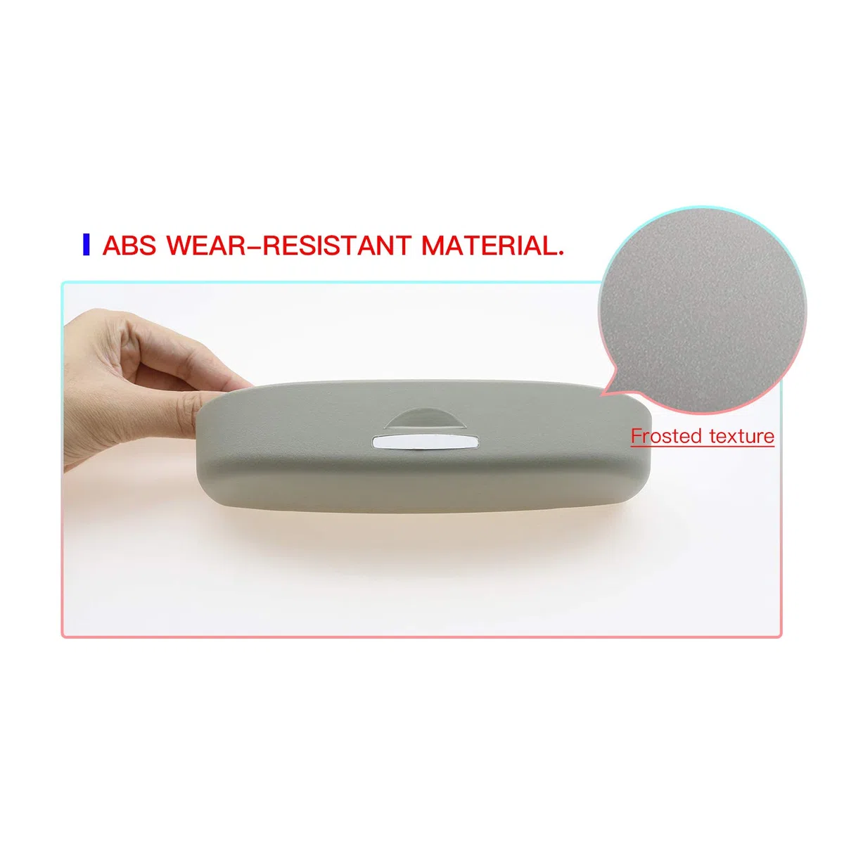 CDEFG Compatible con Toyota CHR C-HR 2016-2024 2025, Coche Gafas Caja Organizador CHR 2025 Gafas de Sol Soporte Almacenamiento Bolsillos Interior CHR C-HR Accesorios (Gris)