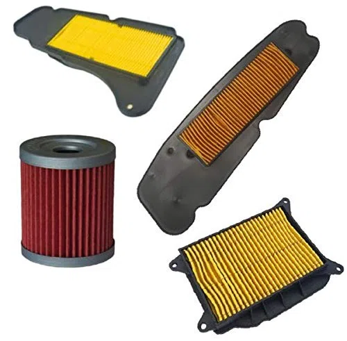 Kit de 3 filtros de aire y filtro de aceite compatible con Yamaha Majesty X-Max 400 todas las versiones