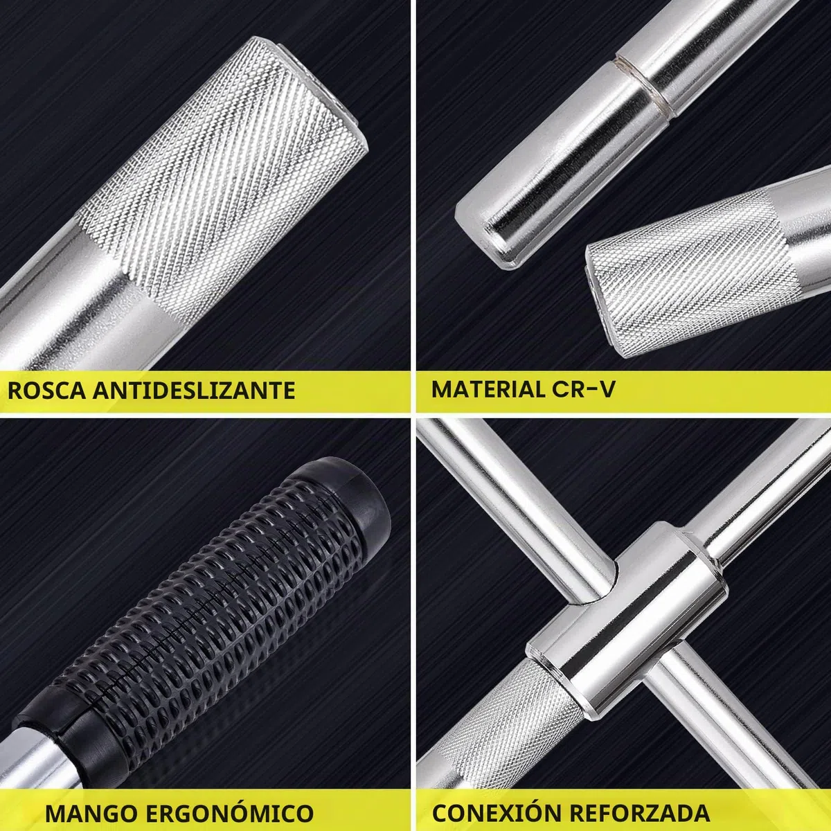 Spurtar Llave de Rueda de Cruz 17 19 21 23mm Extensible Rueda Telescópica Coche Furgoneta Brace Enchufe Neumático Tuerca Llave