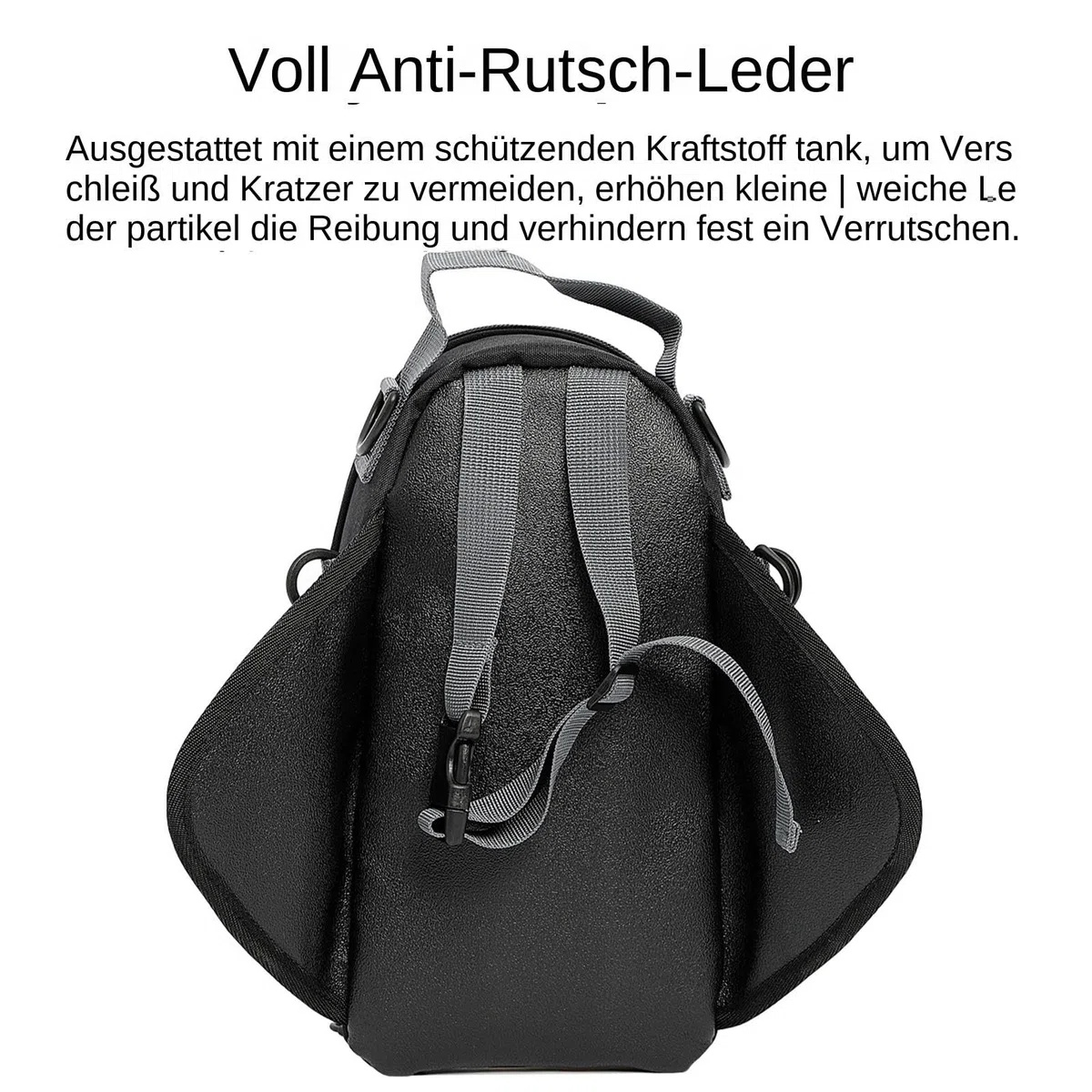 Bolsa de depósito para moto - Soporte magnético y correa impermeable | Bolsa de tanque duradera con bolsillo transparente para teléfono, gran capacidad para, aventura y bicicletas deportivas