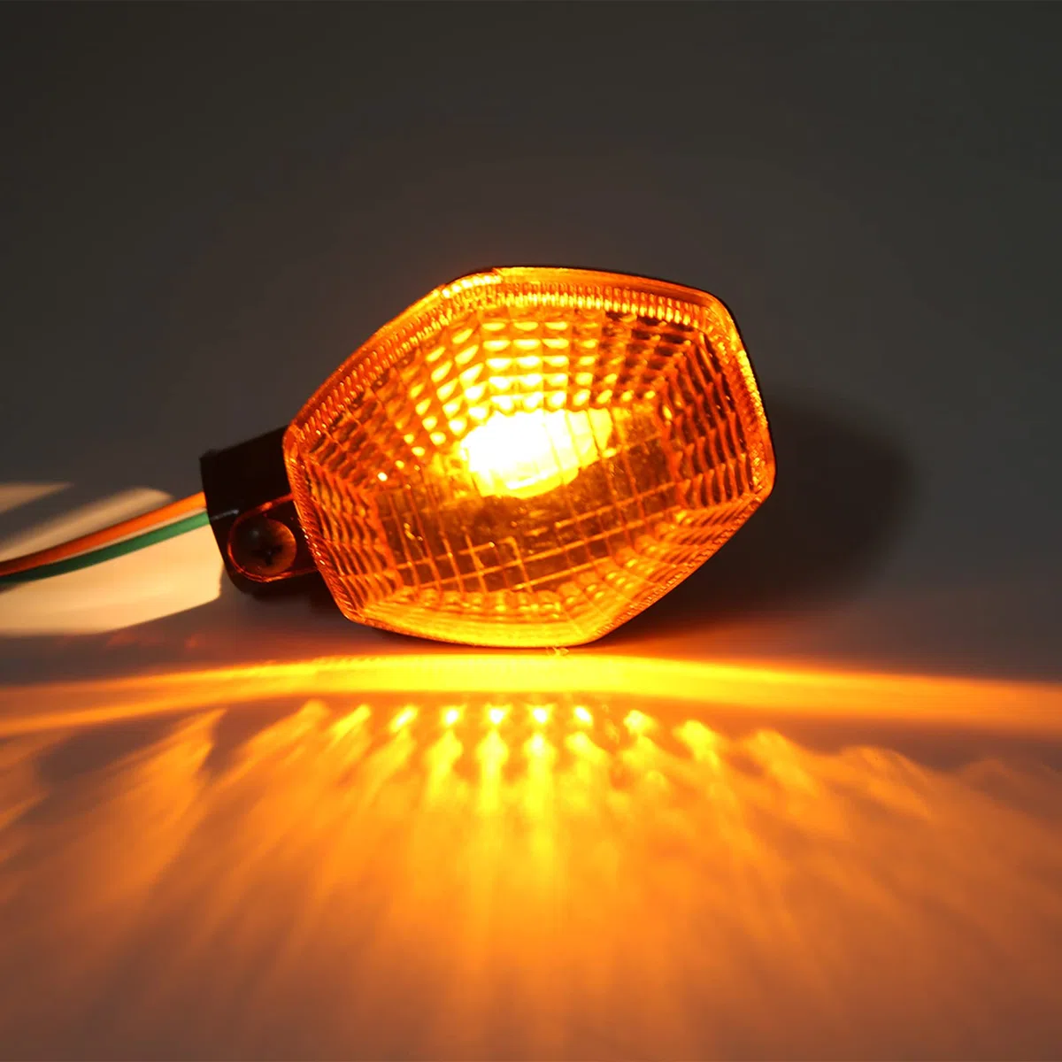 KIMISS 2 piezas de luz indicadora para moto, para DL 1000 y 650 VStrom, amarillo, intermitentes delanteros y traseros, repuesto de lámpara de señal