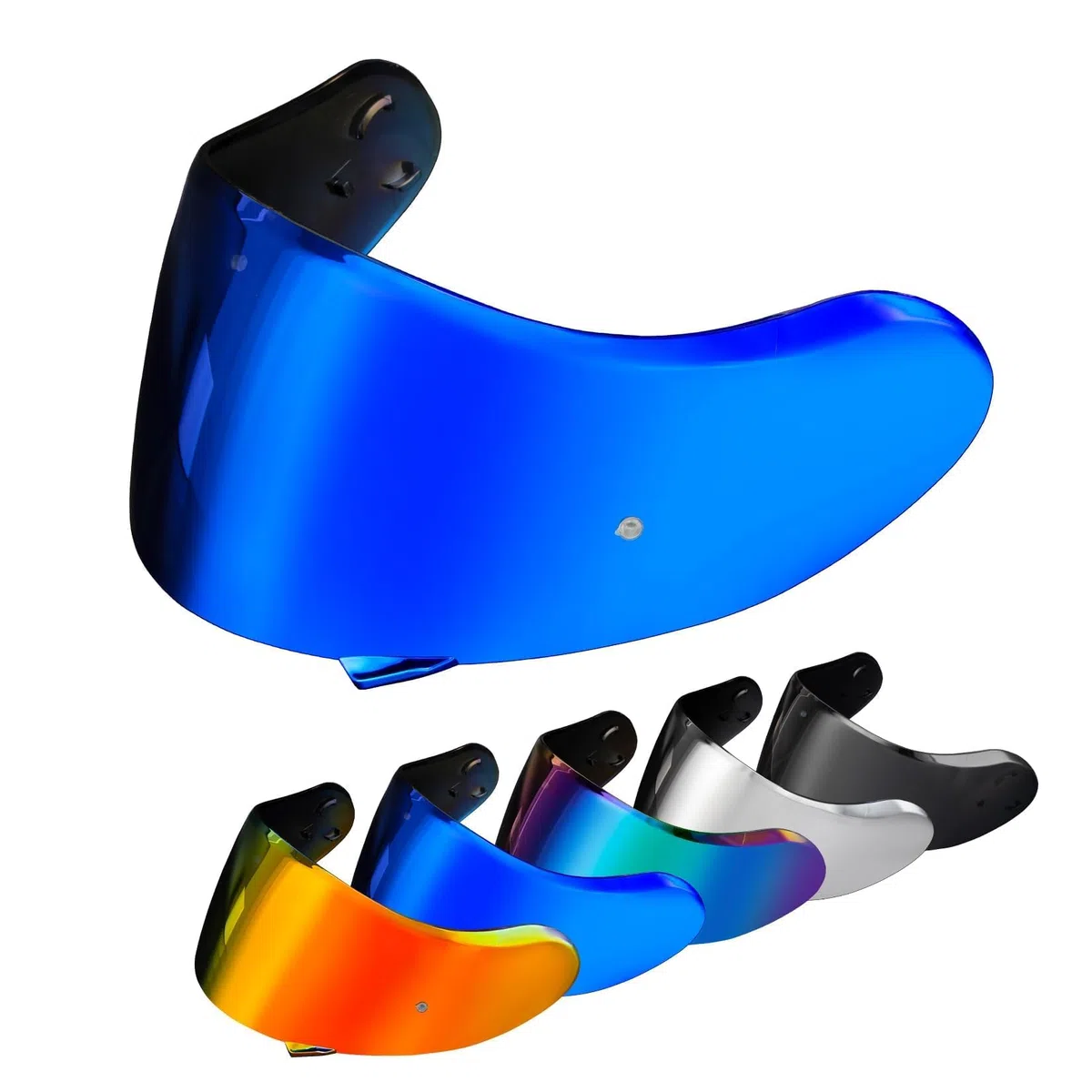 PSLER Visera de Casco para Neotec 2 Visera Tintada para Shoei Neotec 2 CNS-3, Protector Facial con Protección UV Accesorios de Repuesto para Motocicleta(Azul Intenso)