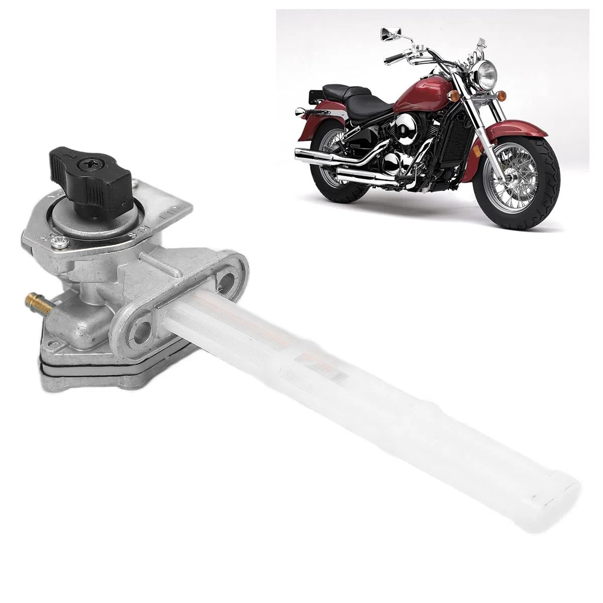 Válvula de Petcock Reemplazo de Aleación de Aluminio de para Vulcan 800 VN800A 2004, Actualización de Reemplazo Perfecta para Reacondicionamiento Apto para ZR1200 ZRX1200R, 1 X Válvula de