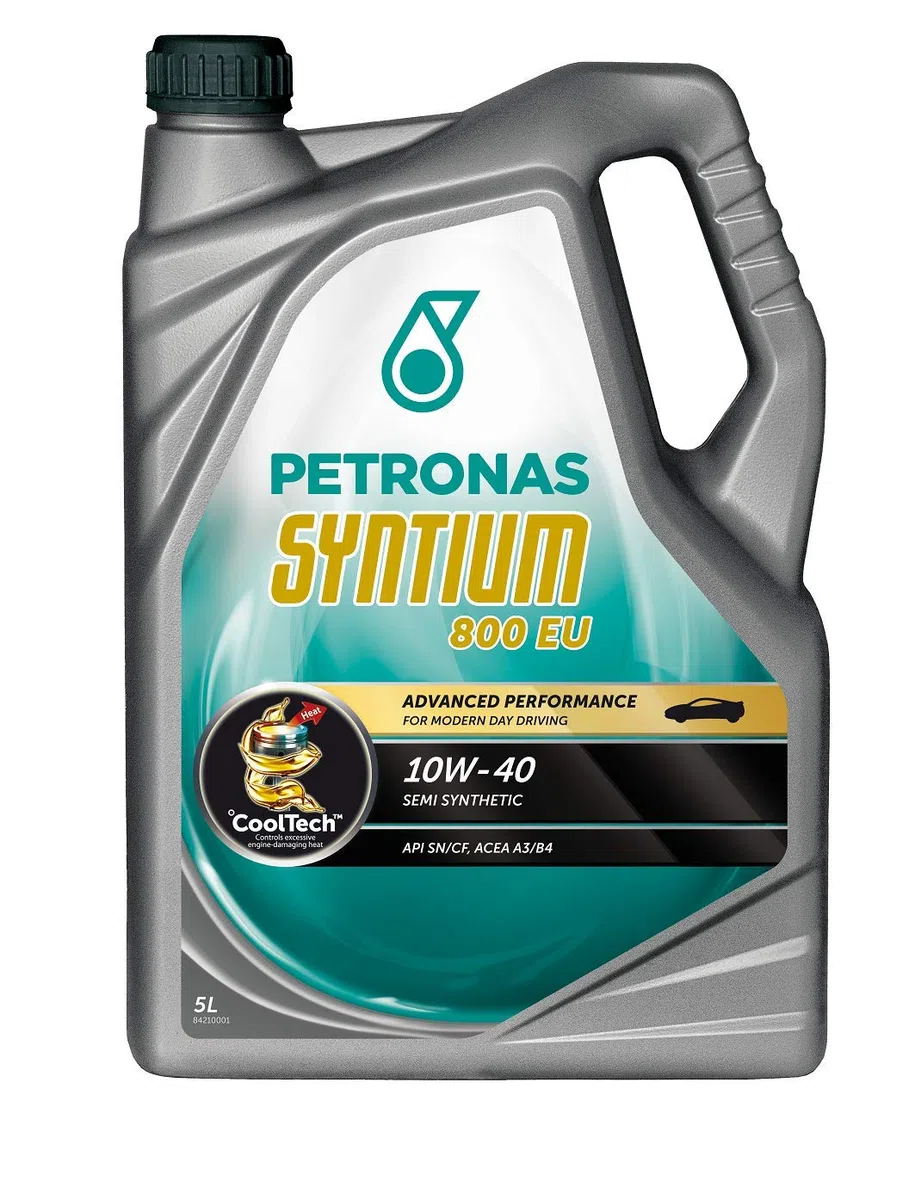 PETRONAS Aceite de motor 10W-40 SYNTIUM aceite parcialmente sintético ACEA A3/B3 ACEA A3/B4 API SN API CF 800 EU 5L Compatible con PEUGEOT 208 I Hatchback CA, CC 2008 I A94, CU 107 Hatchback PM, PN