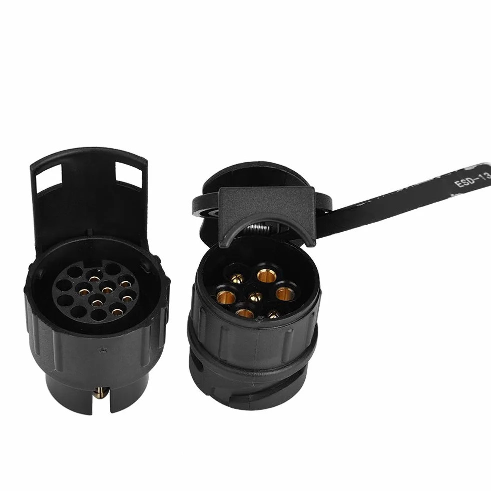 Comprobador de enchufe de remolque de 13 pines para remolque, luz de remolque, cable de circuito, probador de enchufe para remolques automáticos solo para vehículos europeos
