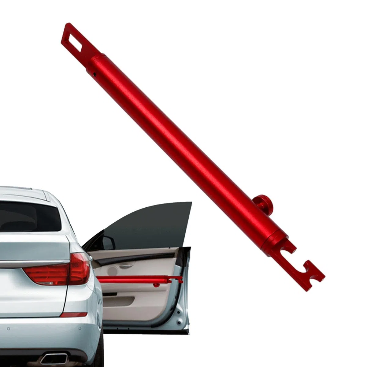 pologmase Elevador para la puerta trasera – Amortiguador de apoyo para maletero de coche – Barra de soporte de aleación de aluminio, amortiguador de elevación de maletero ajustable para varios