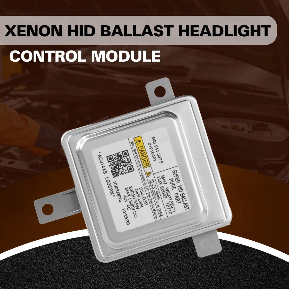 Unidad de control de faros Xenon HID, unidad de control de balasto D3S D3R D4S D4R, adecuada para Golf CC EOS Passat A1 A3 A4 A5 A6 A7 A8 Q3 Q5 Q7 Superb II Alhambra II 8K0941597E W003T22071