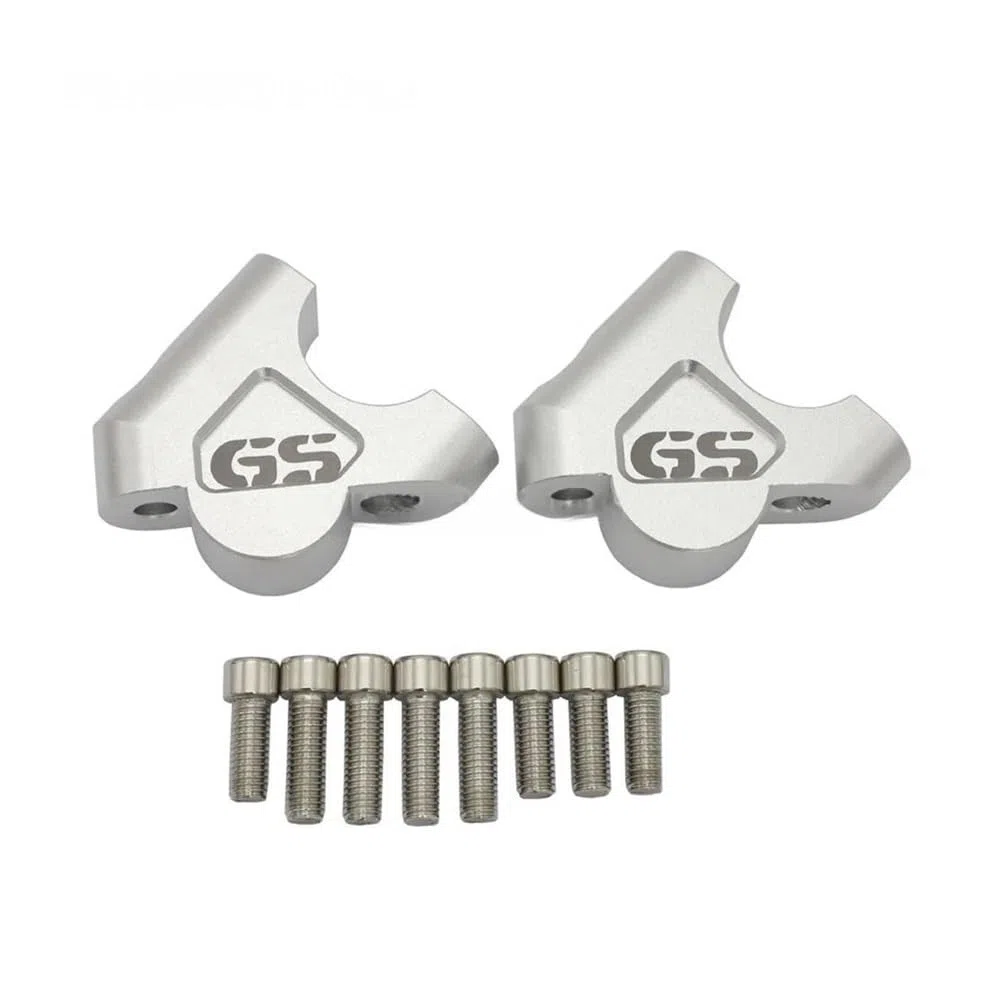 Manillar Elevado Abrazadera para ADV 2014-2019 R1200GS LC R 1200 GS R1250 GS Elevadores De Manillar Abrazadera De Barra Extender Adaptador con Pernos Abrazadera De Manillar