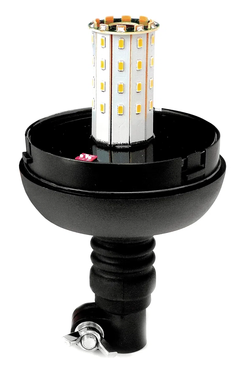 Ryme Automotive - Rotativo Flexible LED 12/24V 3 Funciones Advertencia, Señalización Emergencia Vehículos, Tractores, Grúas, Vehículos Emergencia