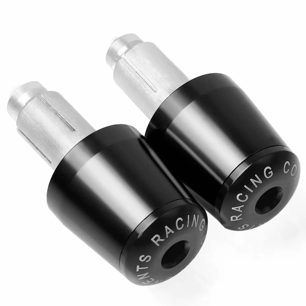Contrapesos para manillar de moto de 22 mm universales, contrapesos para manillar de scooter, mancuernas para scooter o moto, terminales de manillar, terminales de puños de moto, tapones para manillar
