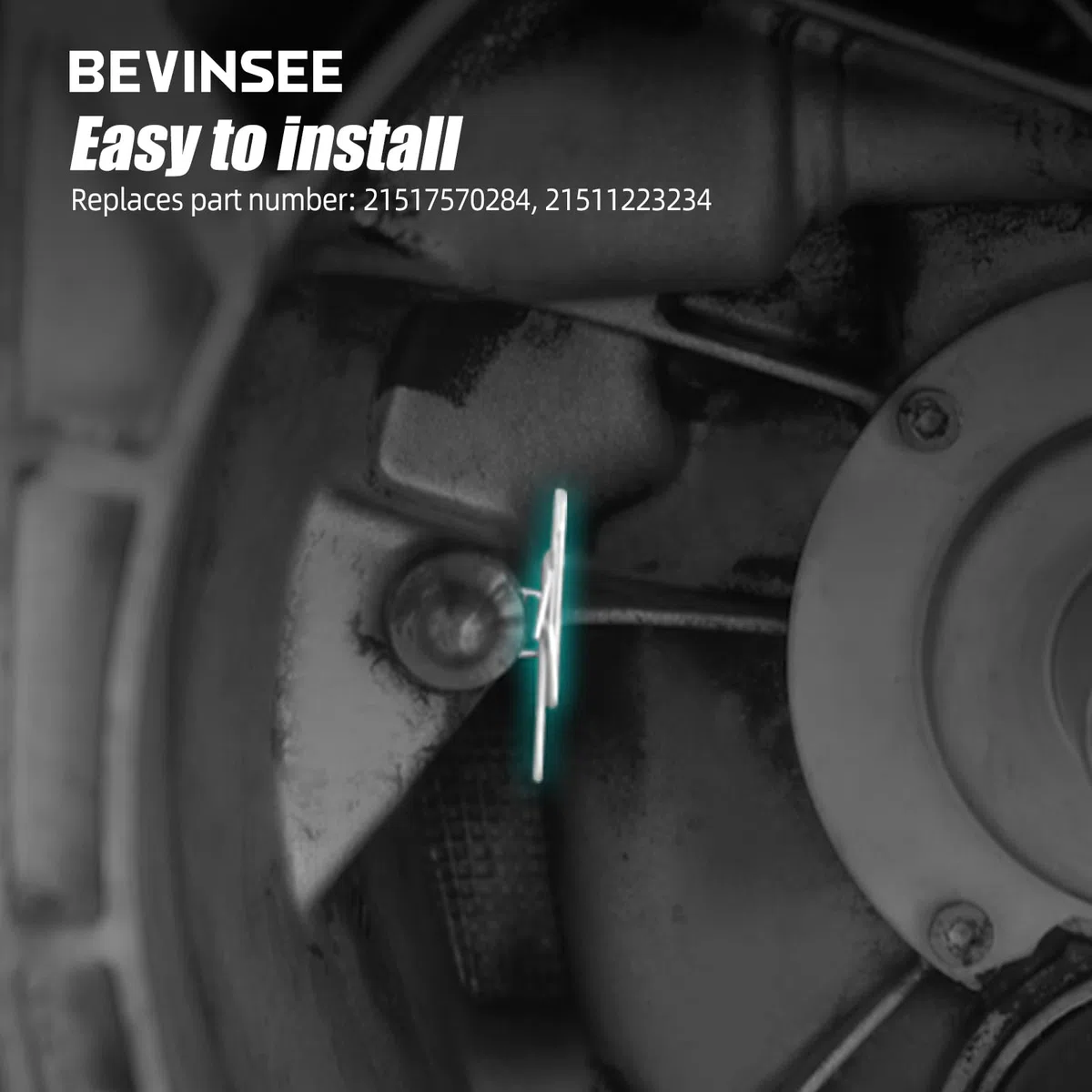 Bevinsee Muelle de brazo de liberación de embrague compatible con E90 E92 E46 E36 323i 323ci 325i 328i 21517570284 21511223234
