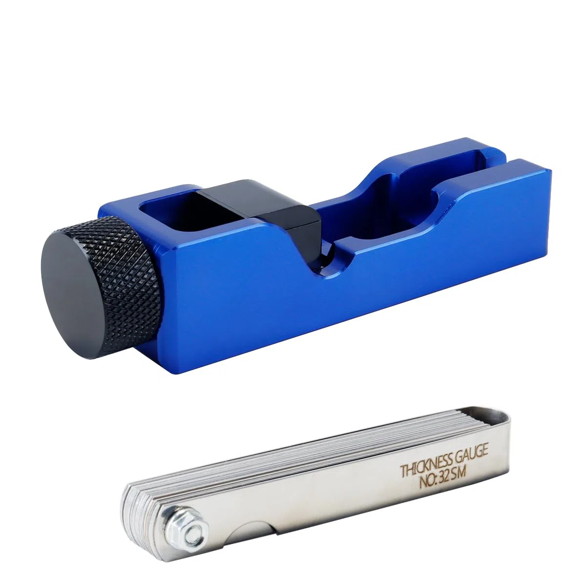 Herramienta Universal de Ajuste de la Distancia Entre bujías con calibrador de bujías. para ajustadores de automóviles y Motocicletas. para bujías de 10, 12, 14, 16 mm. Color Azul