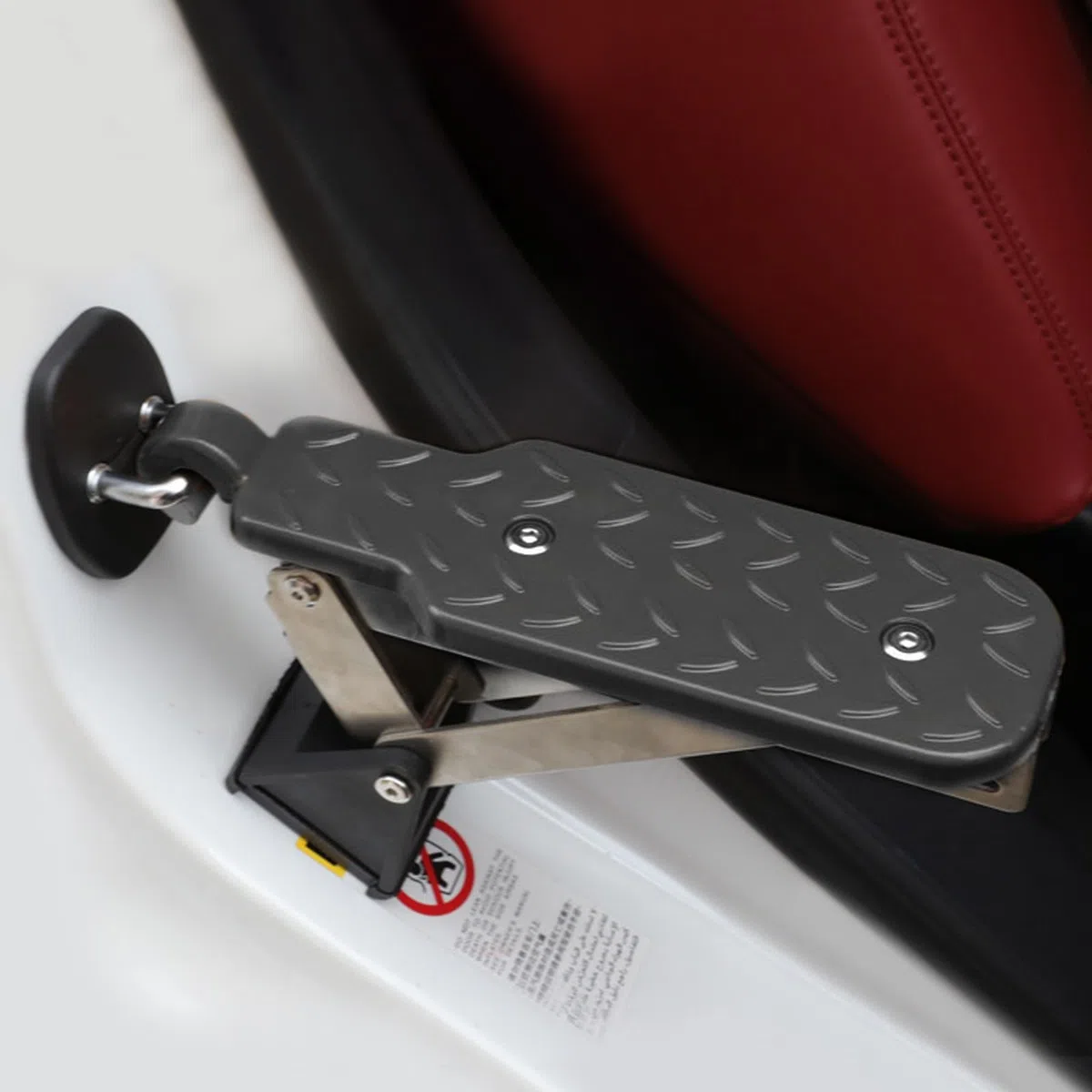BORDEAG Escalón de Puerta de Auto: Escalón Plegable Universal para Auto, Estabilidad Seguridad Ayuda para Subir, para SUV, Camión, Autocaravana (Negro)