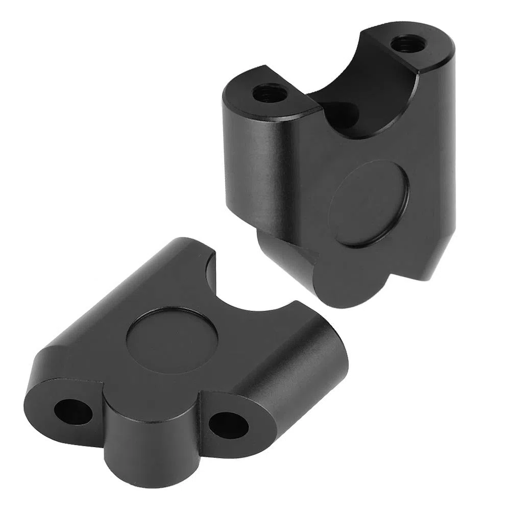 Elevador de manillar, motocicletas manillares, elevador de manillar de 22 mm, puede aumentar la altura del manillar de 30 mm y retroceder 20 mm, para permitir que el ciclista una postura de