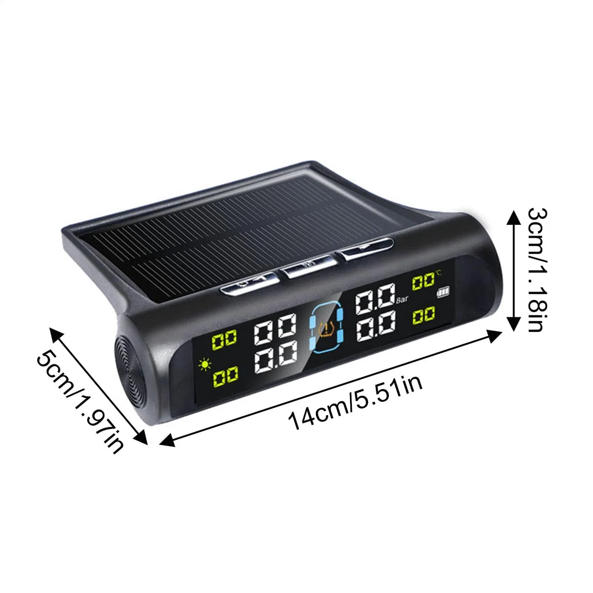 de control de presión de neumáticos de remolque,Monitor de presión de neumáticos,Sensores de presión de neumáticos con carga USB, paquete de 4 | Sensores de neumáticos a prueba de polvo, sensor de pre