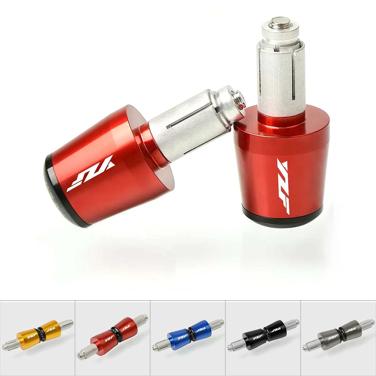 22mm 7/8 "Tapas de Extremo de Mano de Motocicleta para Yamaha YZF R1 R6 R125 R65 R3 600R Rojo