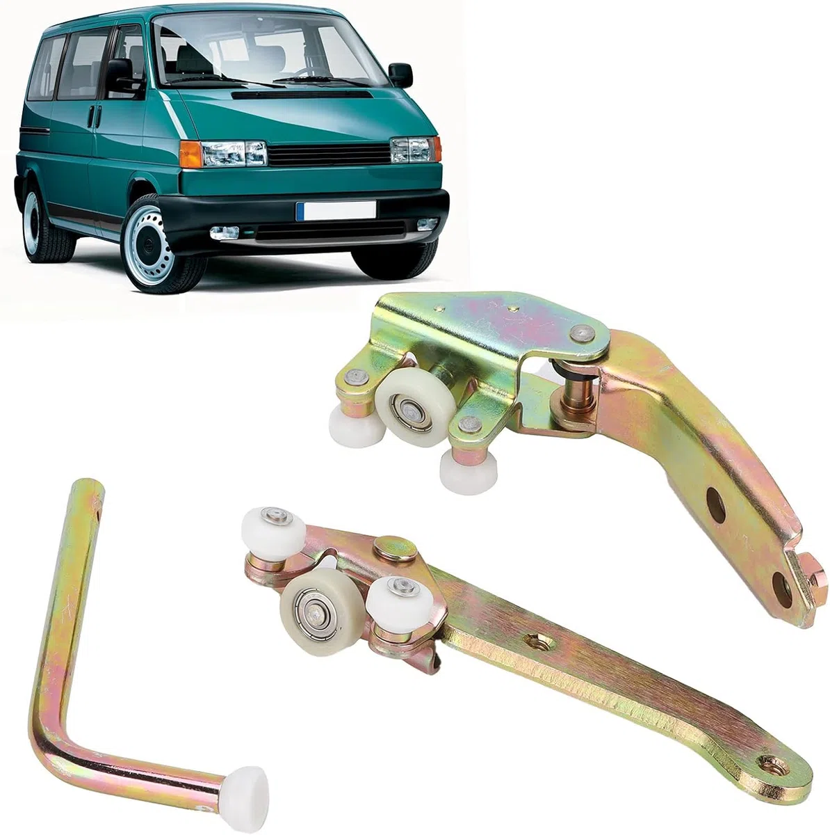 701843406B 3 Piezas Puerta Corredera Guía de Ruedas Reemplazo para Transporter T4 Minibus Van Platform/Chasis Accesorios para Coche Parte # 701843436 701843336A