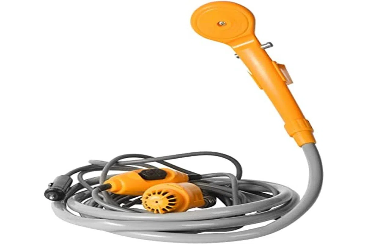 Ducha de Camping ducha exterior portátil 12 V alimentée par coche para Camping senderismo viaje coche autocaravana.