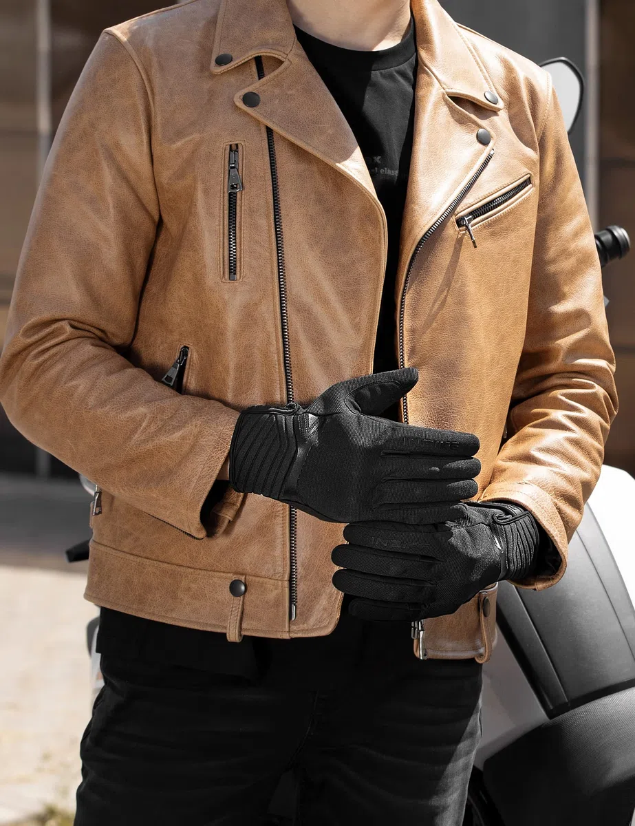 INBIKE Guantes Moto Hombre Protecciones En Nudillos Dedos, Guantes Motorista Motocicleta De Pantallas Táctiles para Moto Carretera Ciudad Bicicleta(IM902)