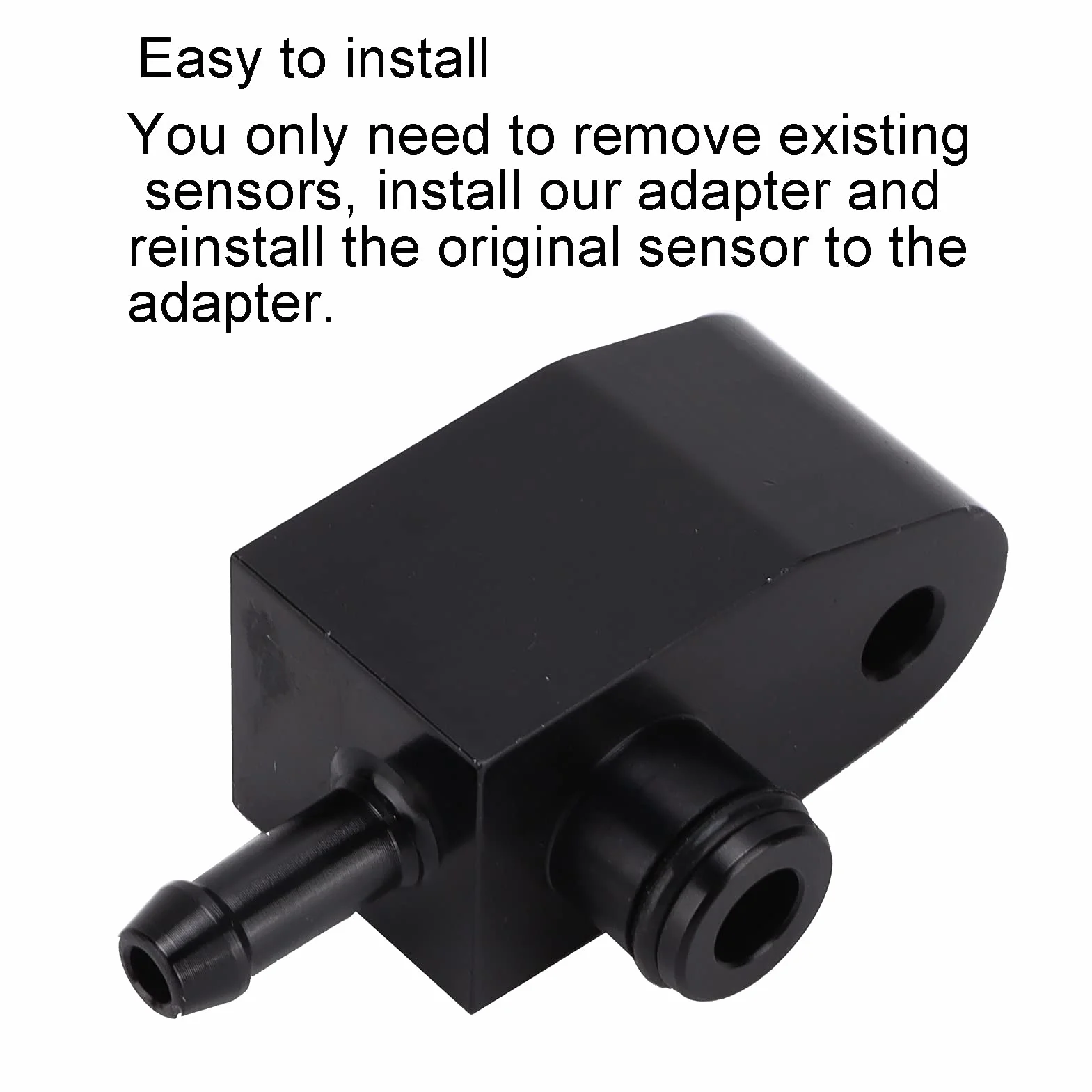 Adaptador de Medidor de Impulso Adaptador de Sensor de Indicador de Impulso Adaptador de Manómetro Turbo Boost Aleación de Aluminio Ligera Reemplazo de Accesorios de Coche para S R55 R56