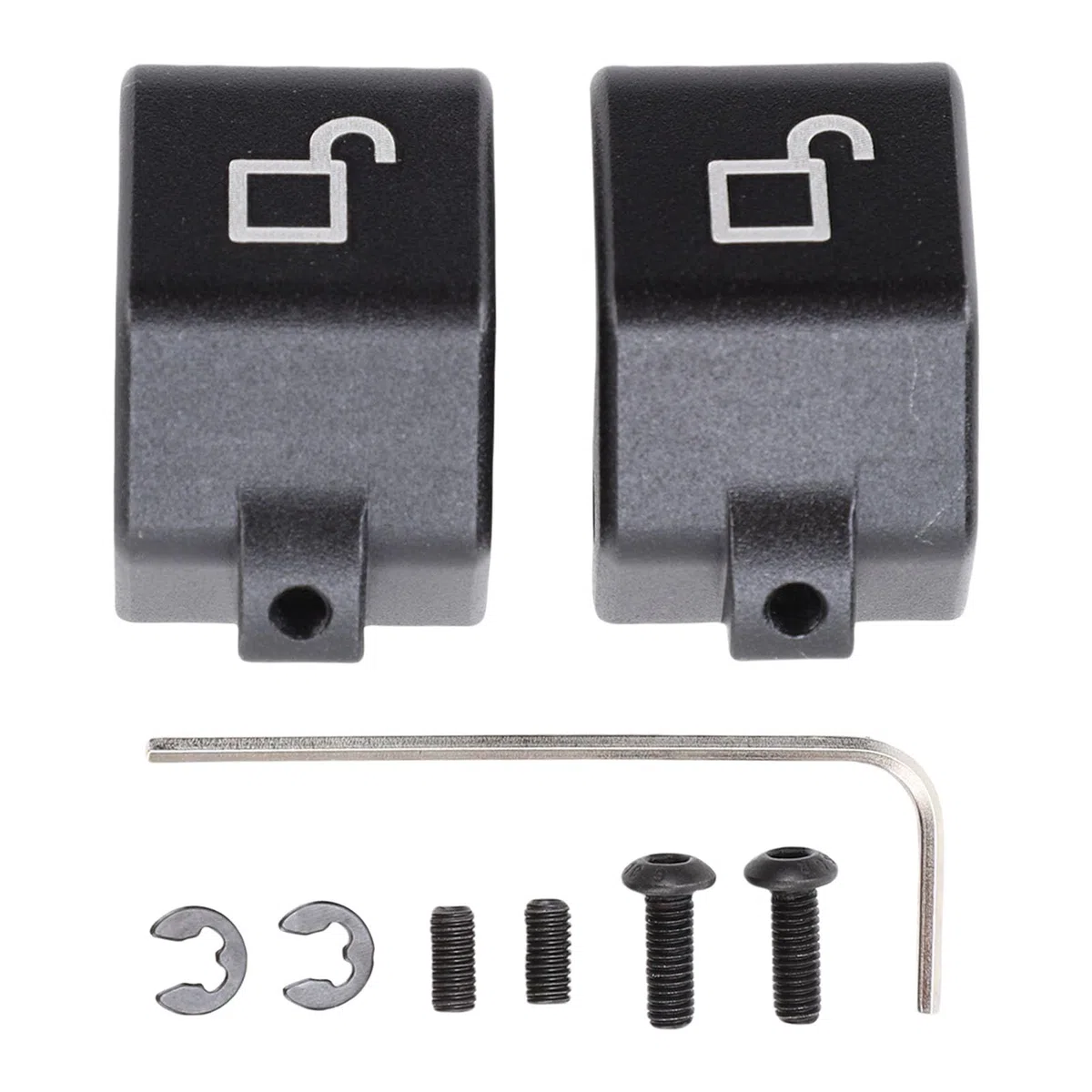 Bewinner Juego de Cerradura de Pestillo de Techo Blando Convertible, Kit de Reconstrucción Fuerte para Miata 1990-2005, Aleación de Aluminio, 2 Cerraduras de Pestillo Negras