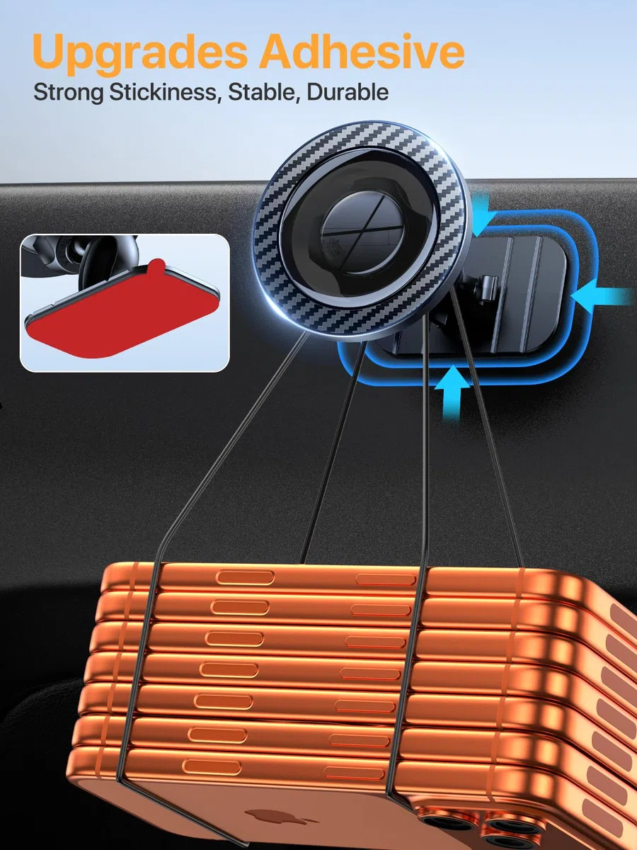 Miracase Magsafe - Soporte magnético para coche, gancho de acero mejorado e imanes fuertes, 2 en 1, para rejilla de ventilación y salpicadero, soporte de teléfono móvil para iPhone 17 Pro MAX 16/15/14