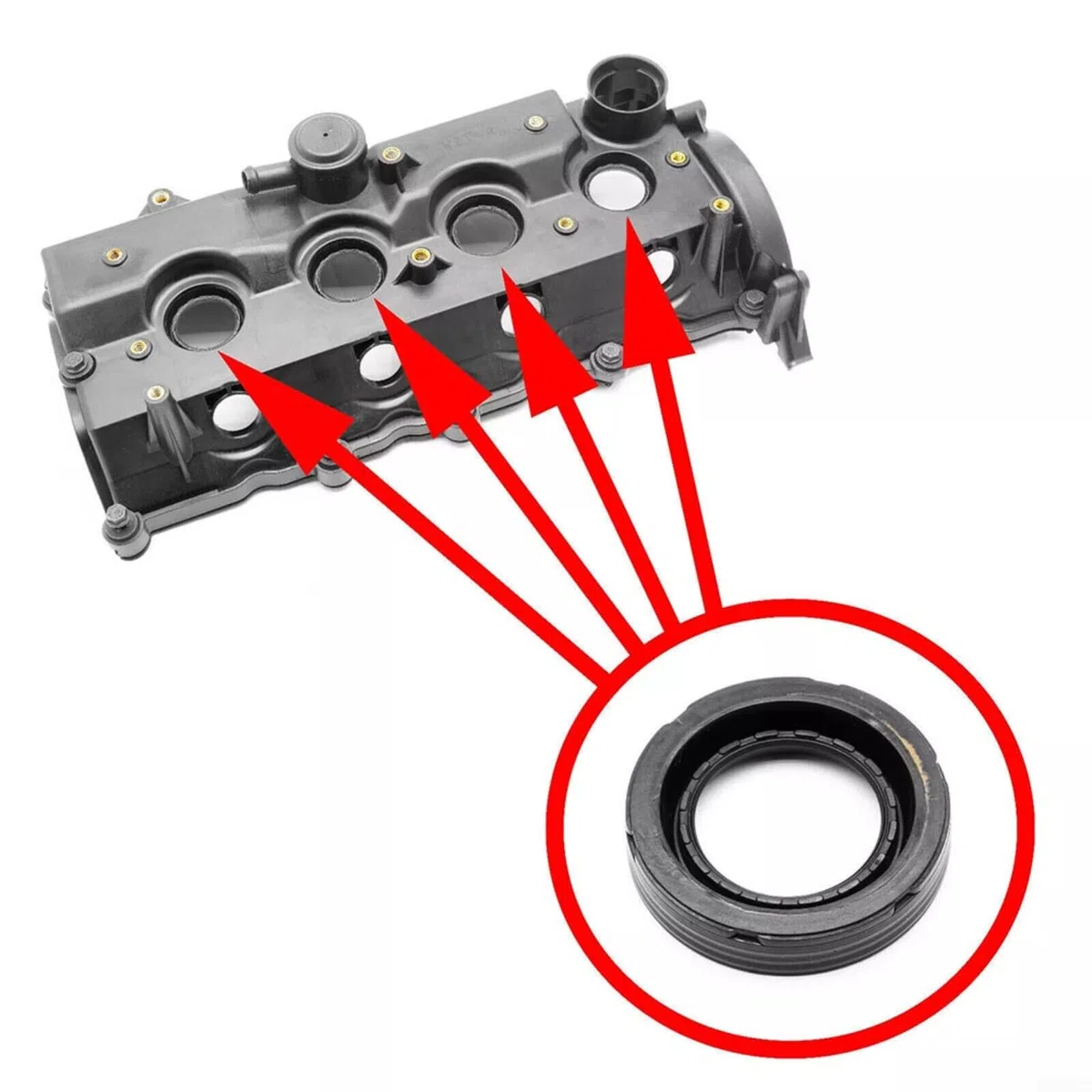 Kit de reparación de tapas de válvulas para Opel Astra H/J, Corsa D, para Meriva A/B, Zafira B, Zafira B – Repuesto para OE 5607251 98001142, color negro