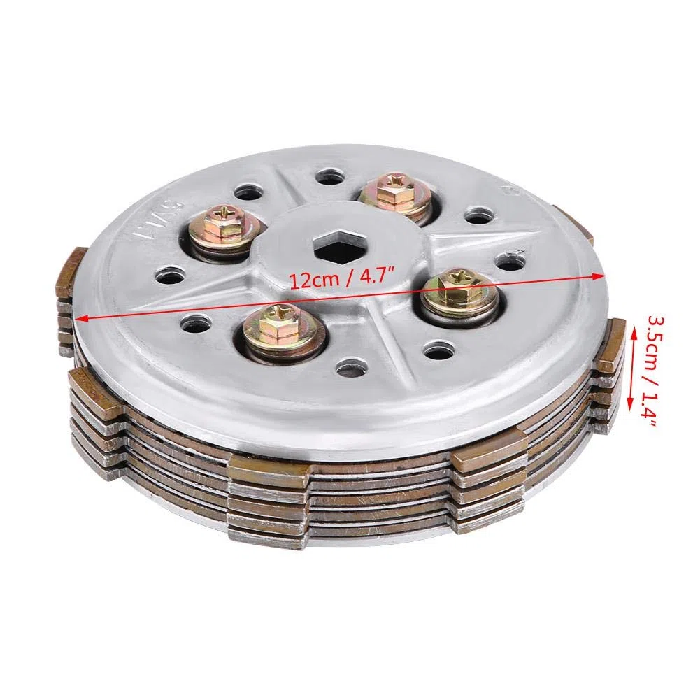 De Embrague para Motocicleta YBR125 YBR 125 – Conjunto De Plato De Presión De Reemplazo Directo Compatible con Modelos Originales Fabricado con Materiales Duraderos para Rendimiento Óptimo