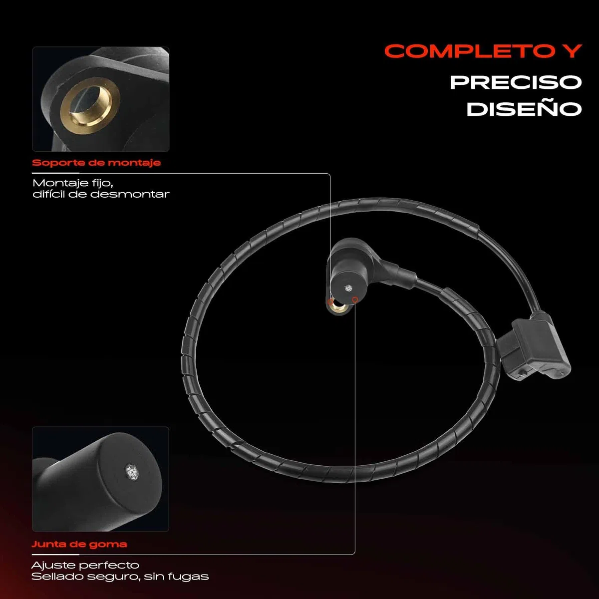 Frankberg Posición del cigüeñal Sensor del cigüeñal 3-Polos Compatible con Serie 7 E32 730i iL 735i iL Serie 5 E34 530i 535i Serie 6 E24 635 CSi Replace# 12141710519