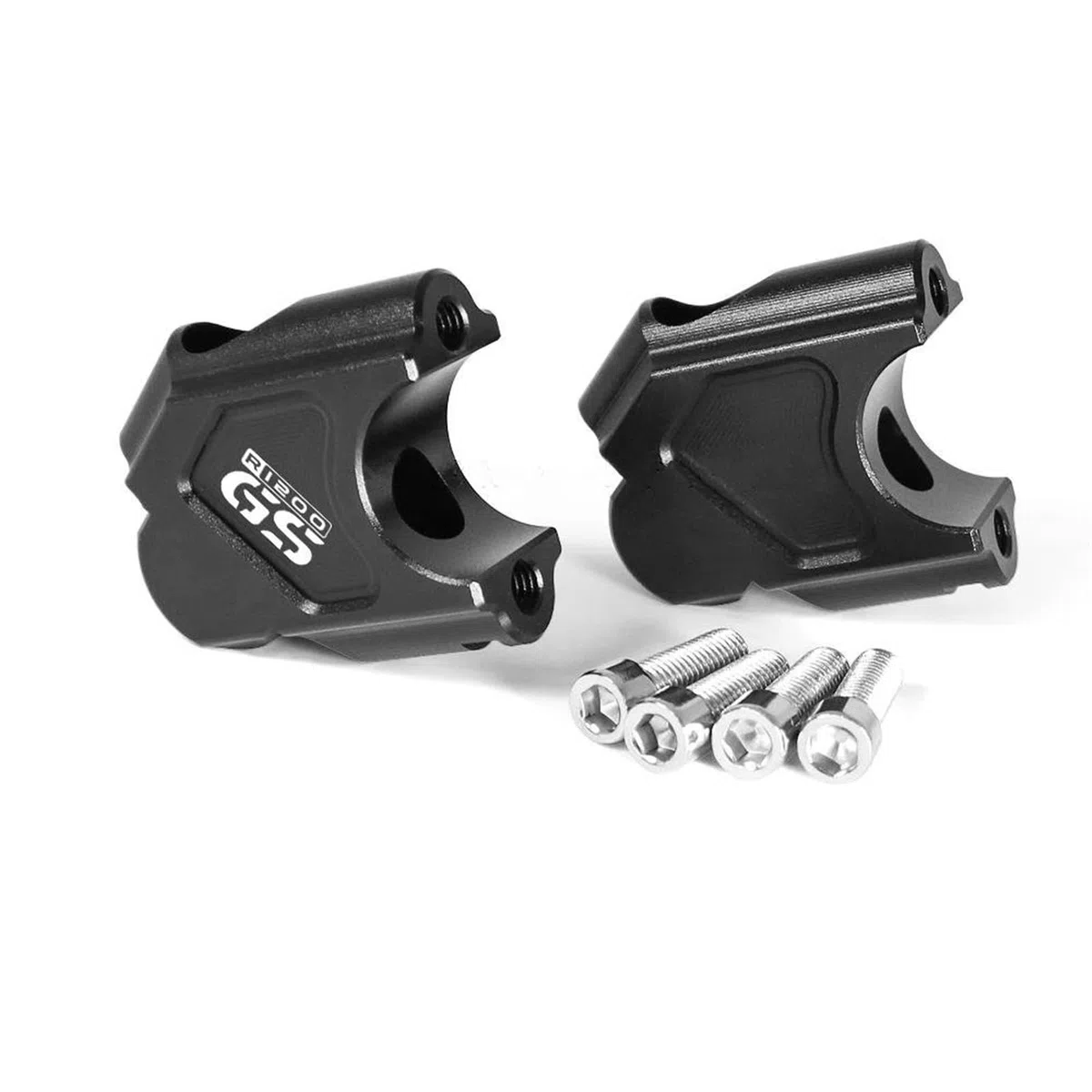 Elevador De Manillar De Motocicleta para B&MW R1200GS 2004-2008 R 1200 GS Adventure 2005-2008 Abrazadera De Manillar De Montaje De Barra Espaciador Elevador de Manillar(Negro 1)