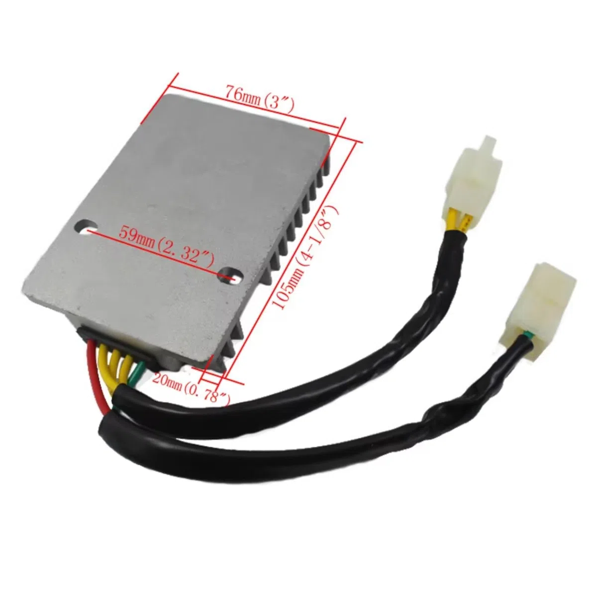 Rectificador Regulador Compatible con Kymco para Superdink 125 I 2009-2013 para Dink 200 para EU3i 2006-2007 31600-KED9-900 Rectificador Regulador De Motocicleta