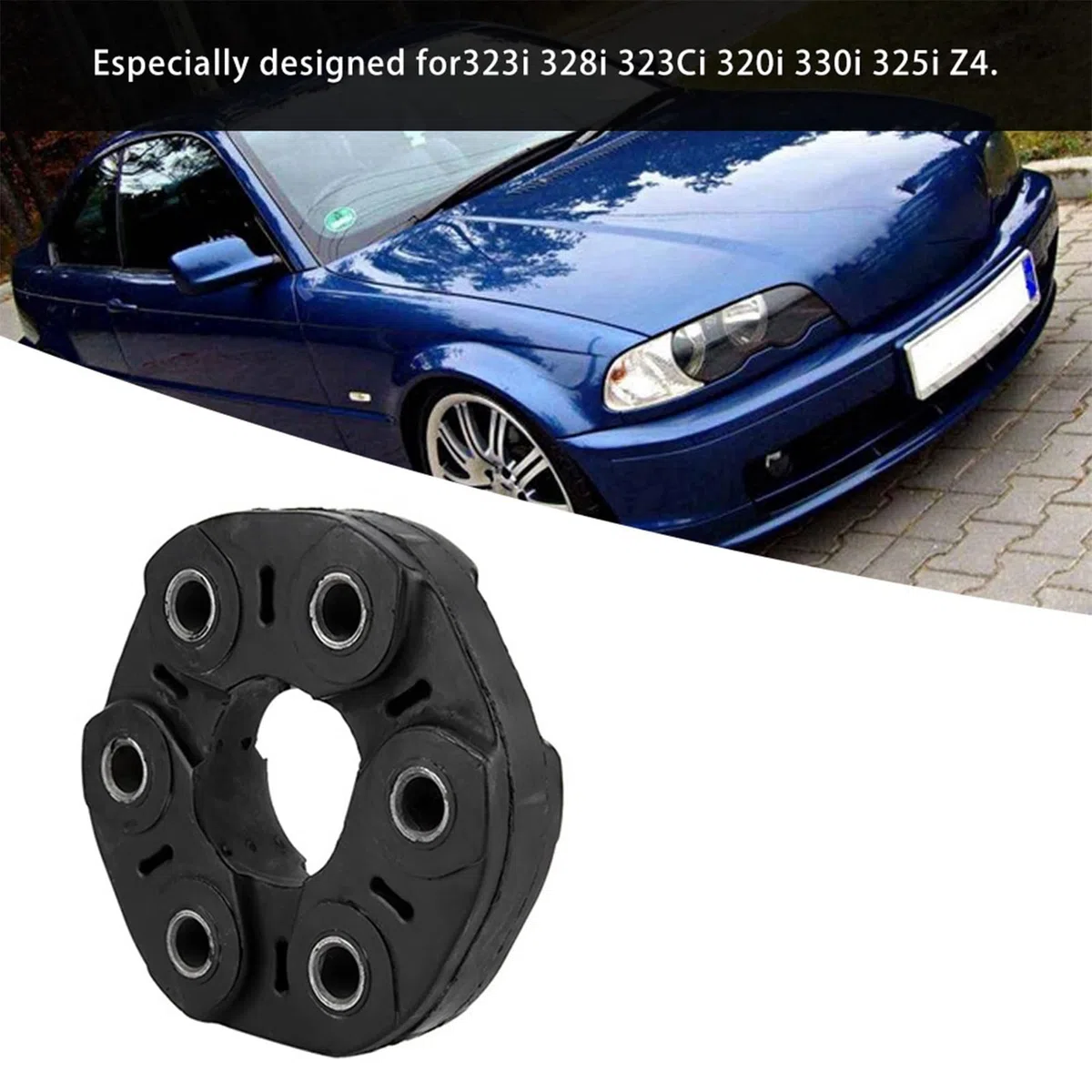 Akozon - Disco de Junta Flexible de Acoplamiento de Eje de Transmisión de 96 Mm para E46 E36 E39 E34 X5 26117511454