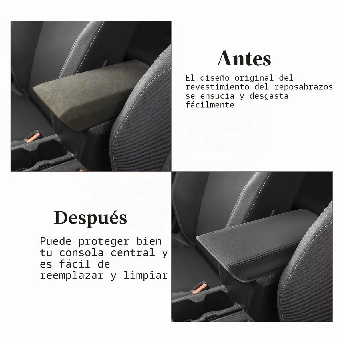 SKTU Funda de Reposabrazos compatible con Dacia Duster 2024 2025 Funda protectora reposabrazos central