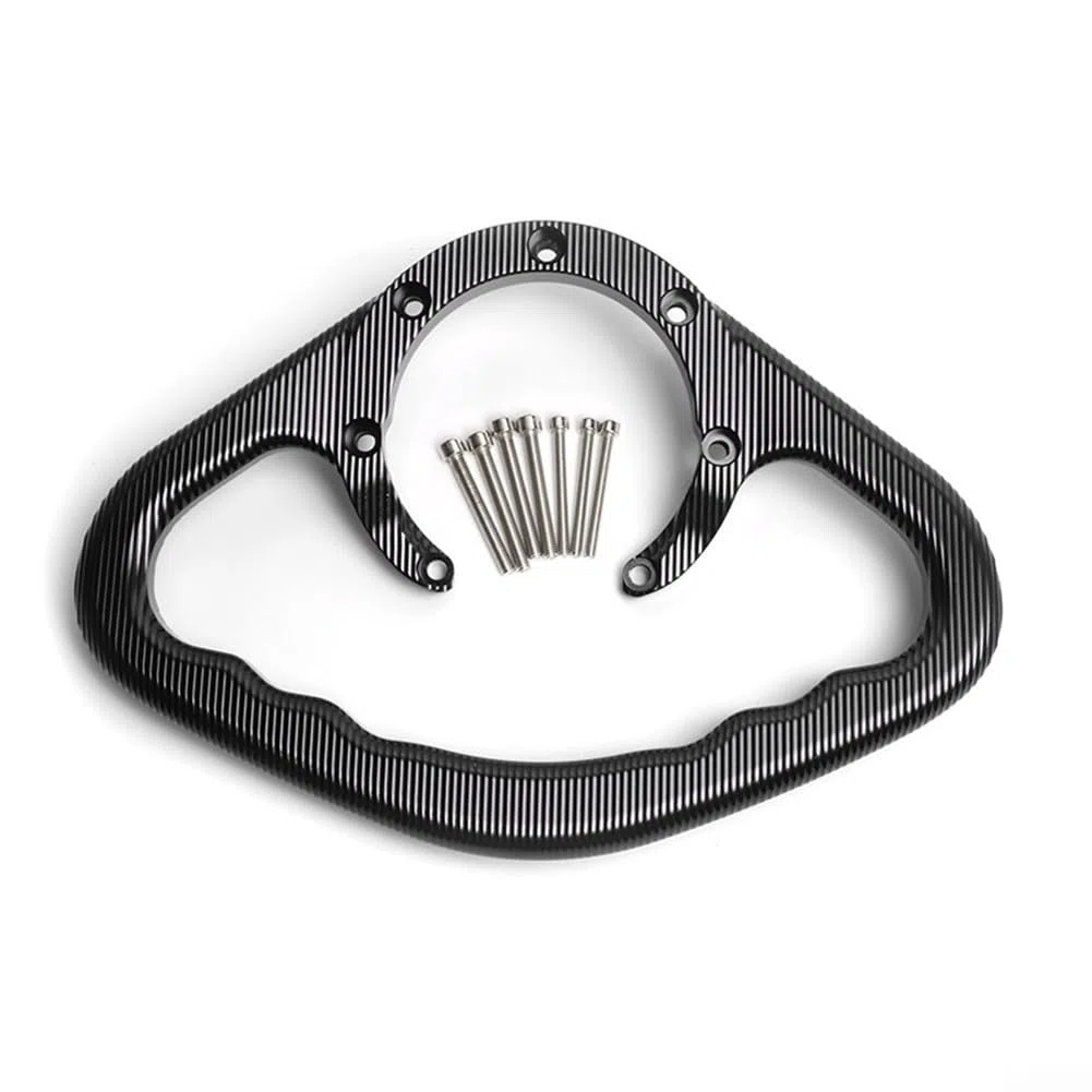 Yuanpgky Mango de agarre para tanque de motocicleta, agarre de seguridad para pasajeros, reposabrazos de aluminio CNC para modelos Honda CBR600 CBR900RR Series (negro)