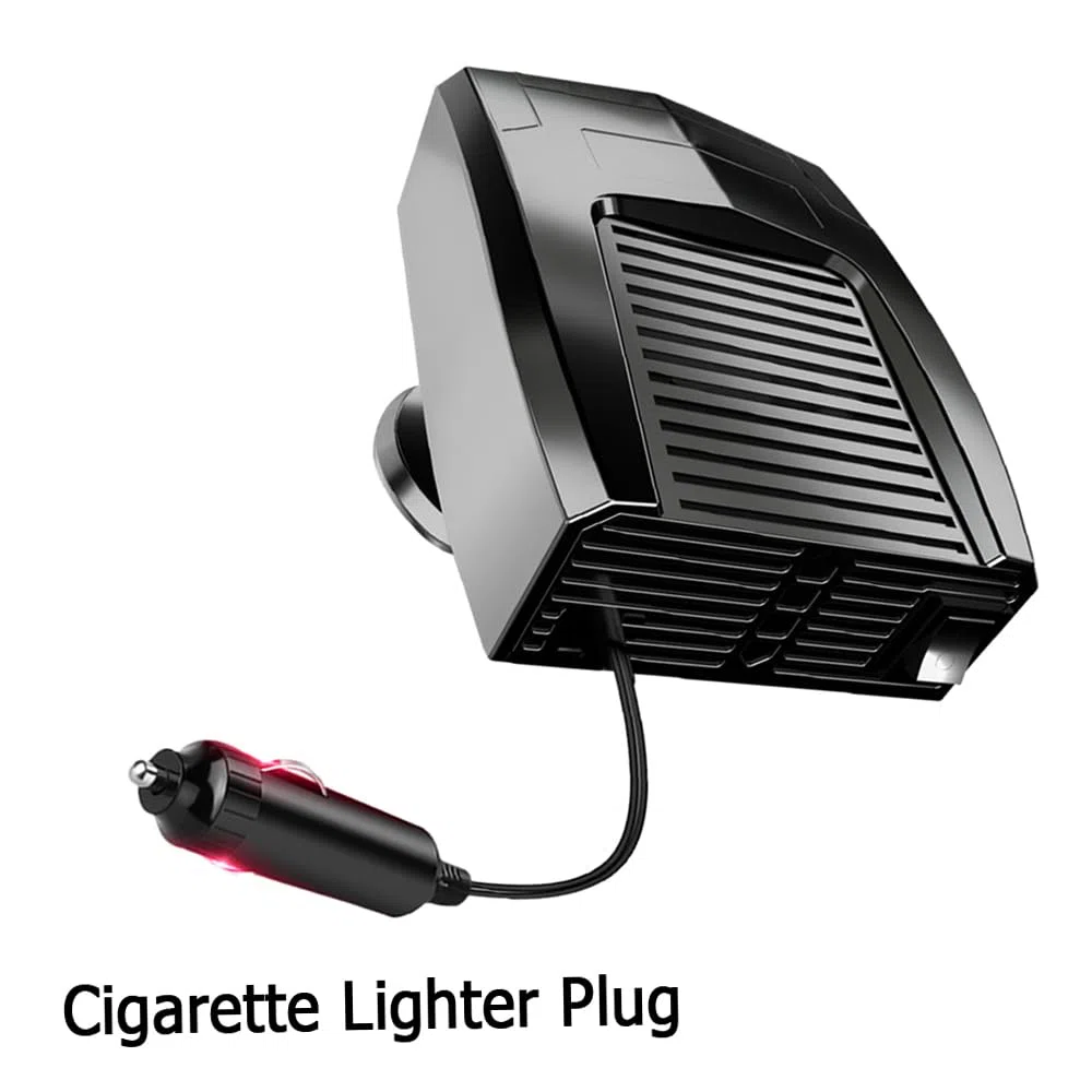 Riloer para Autocaravana, 24 V, 180 W, portátil, para Invierno, refrigeración y calefacción rápidas, Compatible con Encendedor de Cigarrillos, 24 V CC, Color Negro.