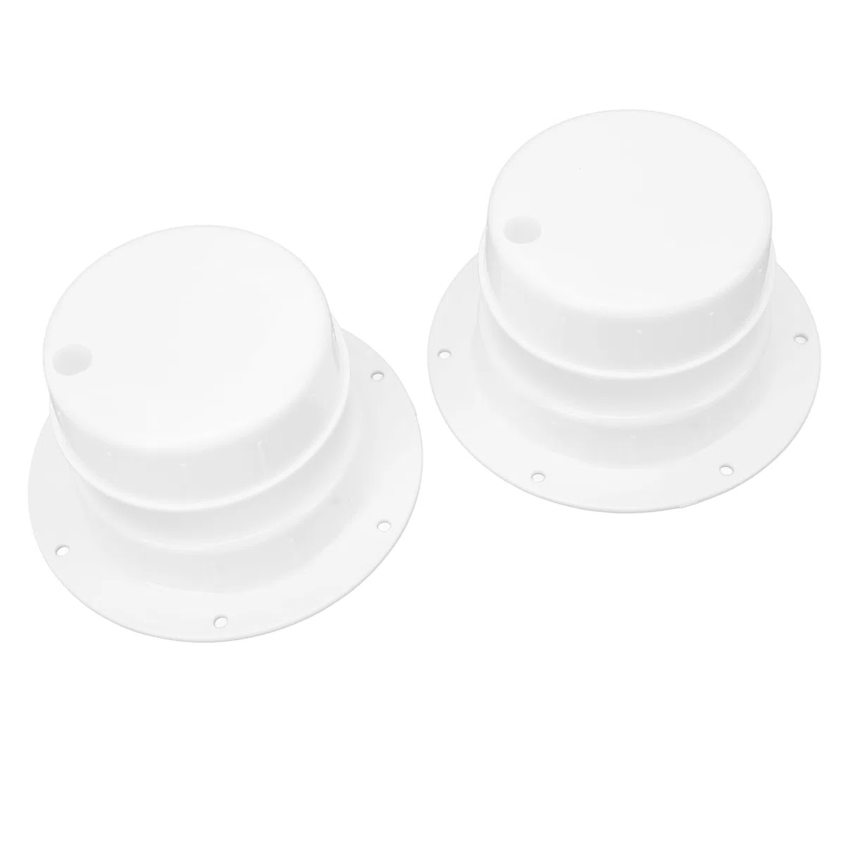 Tapa de Ventilación de Plomería Resistente Al Calor para Autocaravana, Caravana, Aire Fresco para Ventilación de Techo de RV, Color Blanco, Apto para Tuberías de 1-2 3/8 Pulgadas, 2 uds.
