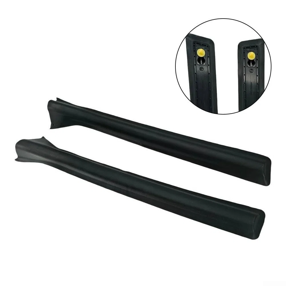 Astra H B-Pillar Tira de Sellado Par 13123711 13123710 para Opel Para Opel 2004-2010 Negro ABS Puerta Marco Cubierta