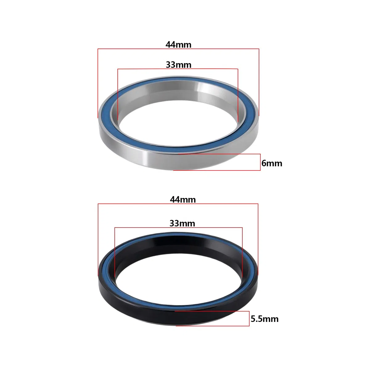 SG Store 2 Rodamientos para Dirección de Bicicleta AC3344 AC3544 Compatible con Aeroad Compatible con Ultimated Compatible con Endurace 35x44x5,5/6 Mm
