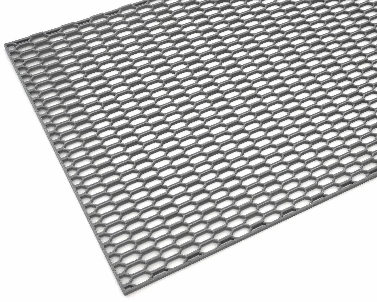 Rejilla grande Racing tuning, 40 x 120 cm, plástico ABS, panal en colores RAL (gris oscuro RAL 9023)