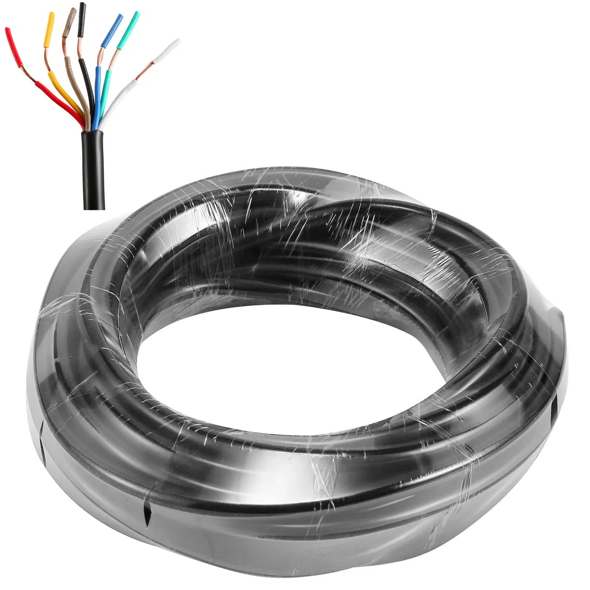 10M Cable de Remolque 7 Polos,Ronda Cable 7 Núcleos de Remolque,Cable para Remolque 7 Hilos,Cable eléctrico 7 Hilos para vehículo,luz de Remolque,LED Pilotos Remolque,Enchufe de Remolque