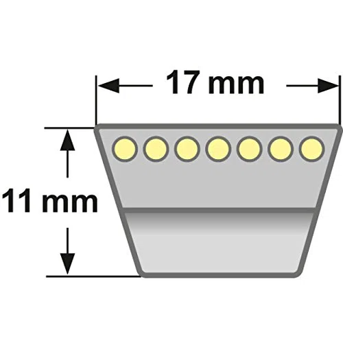 Correa trapezoidal BX / 17 x 1016 Li - BX 40 ConCar