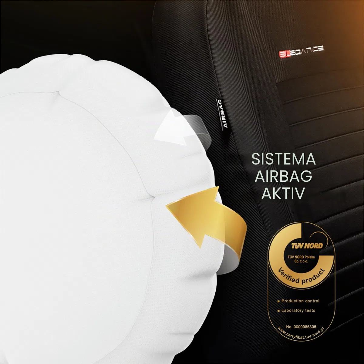MOTOS Fundas Asientos Coche para Renault Scenic III 2009-2016 Funda Asiento Coche Delantero con Sistema de Airbag Activo, Ajuste, Material de Tres Capas, Aspecto Elegante, Aplicación Versátil