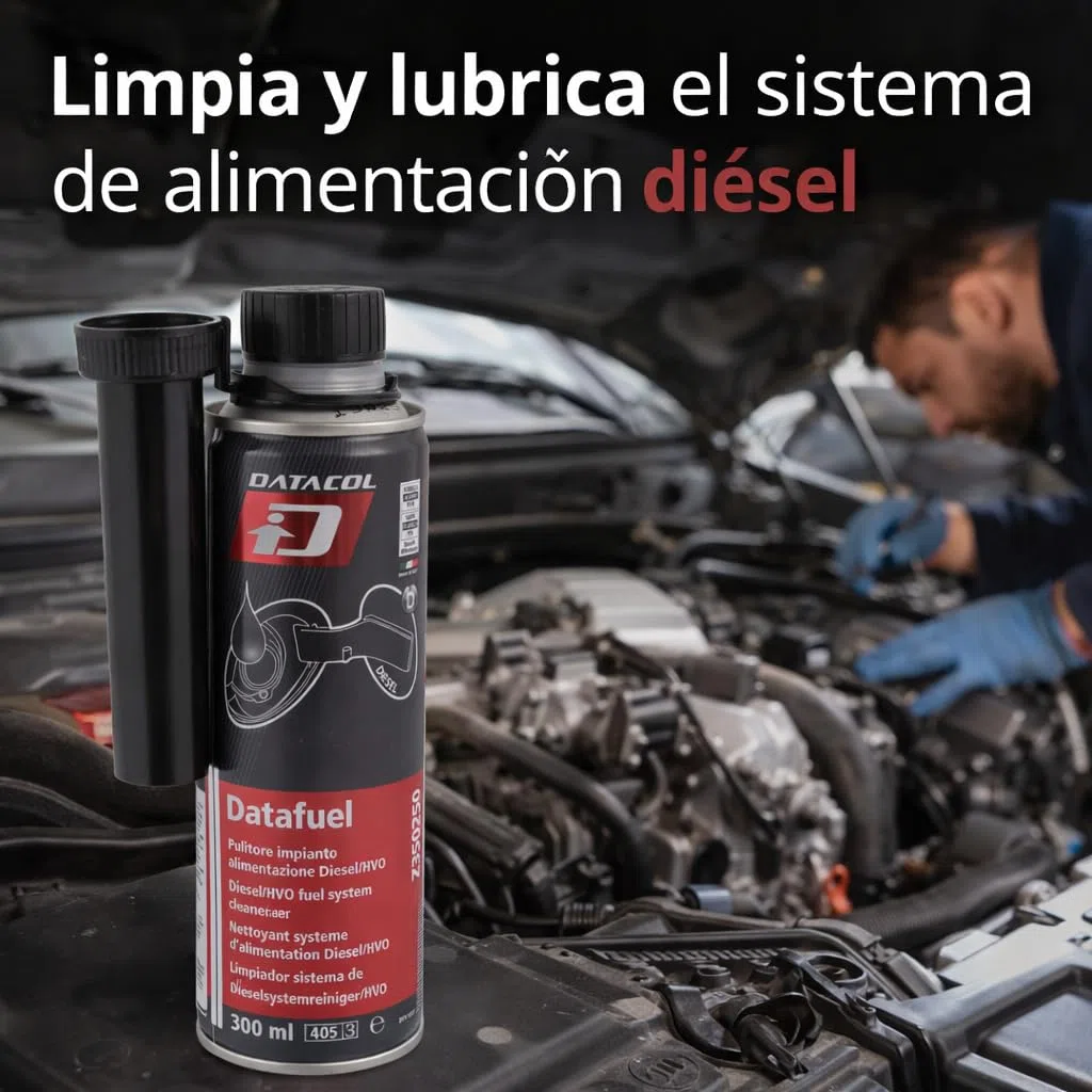 Limpia Inyectores Diesel DATAFUEL, Aditivo Diesel, desbloquea, desincrusta y lubrica Bombas, inyectores, válvulas de admisión y Descarga Toda la cámara de combustión, 300ml - Pack 1 Unidad