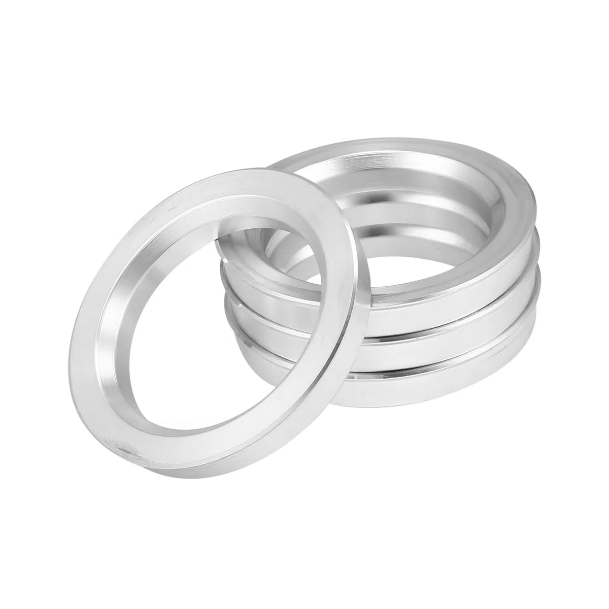 A ABSOPRO 4 Piezas OD 73,1mm Aluminio Aleación Coche Cubo Centrados Anillos 54,1 mm Anillos de Centrales Reemplazo de artículo