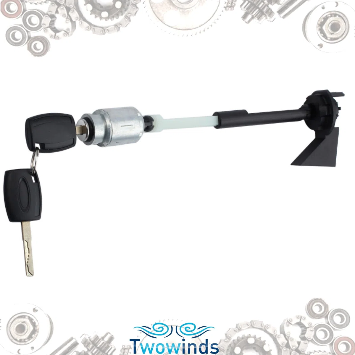 Twowinds - Bombín Cerradura Capó 4M5AA16B970 Compatible con Ford Focus 2 (2004-2012) - 1355231 - Liberación Capó - Cilindro Cierre - Llave