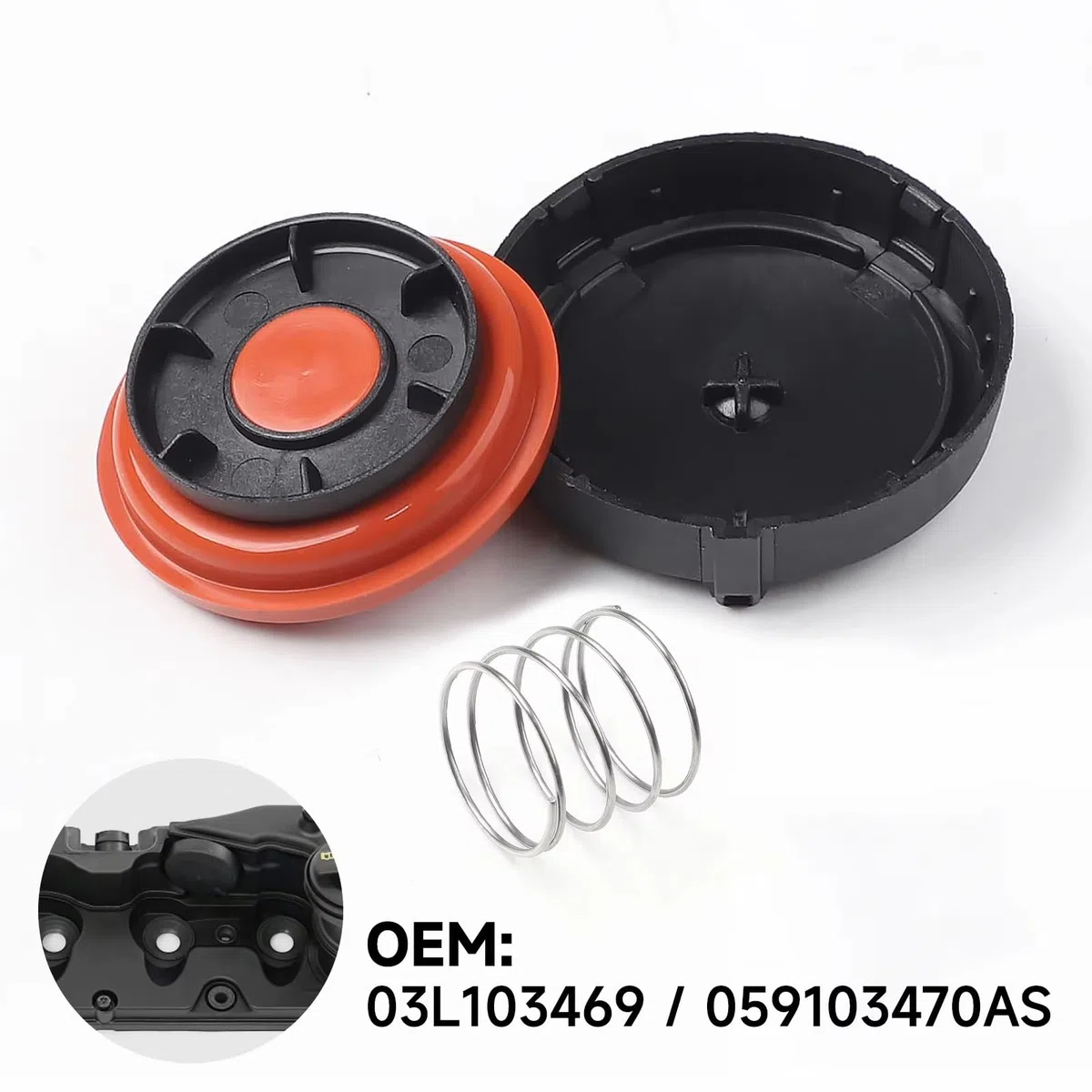 Para VW Para Golf Para A4 Para A6 Para Q5 1,6 2,0 3.0TDI Culata PCV Cubierta De Válvula Con Membrana 03L103469F 03L103469R tapa válvula culata
