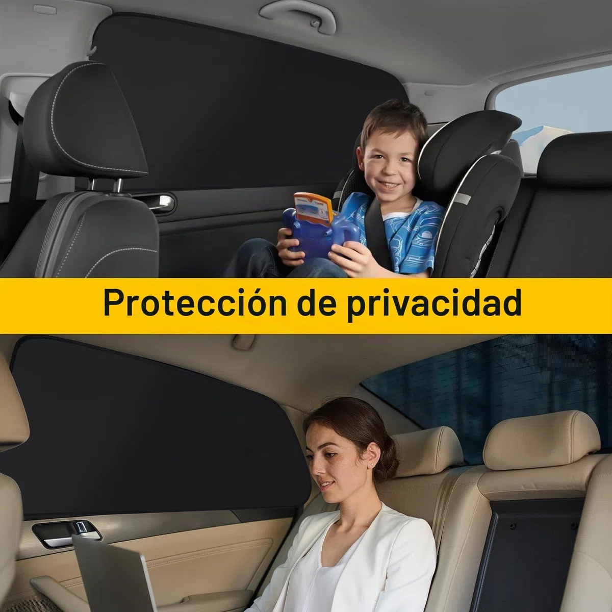ZATOOTO Parasol Coche Compatible con VW Golf 7 2013-2021, Parasol Coche Lateral Magnetico, Cortinas Coche, Oscurecedor Ventana Coche, Negro, 4 Piezas