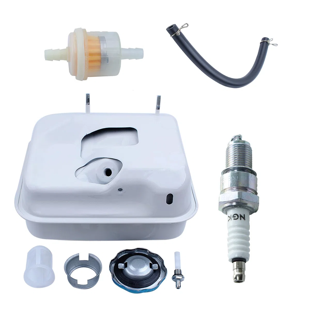Adefol Depósito de combustible para Honda GX140/GX160/GX200 5.5Hp/6.5Hp, plástico, nuevo, compatible con equipo de motor al aire libre, depósito de motor